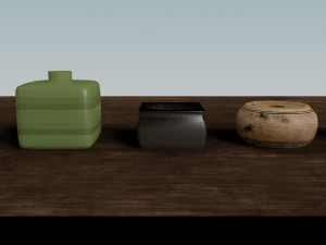 Inkwells 3D Model