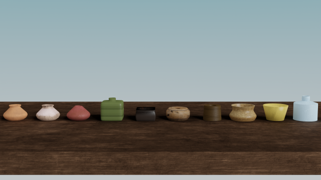 Inkwells 3D Modell .c4d .max .obj .3ds .fbx .stl .blend