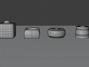 Inkwells 3D Model