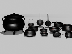 Old Pans 3D 模型