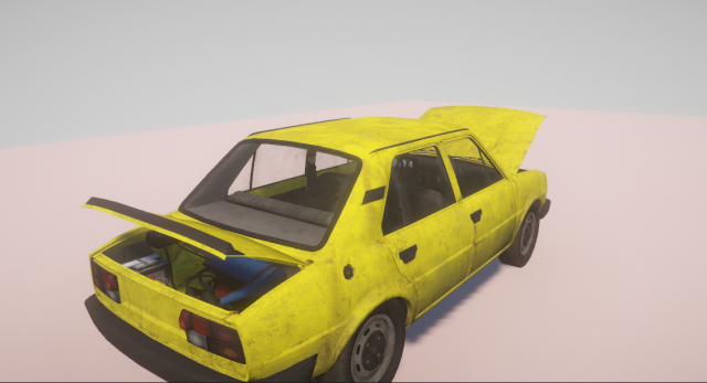 Sedan Car 3D Model .c4d .max .obj .3ds .fbx .stl .blend 