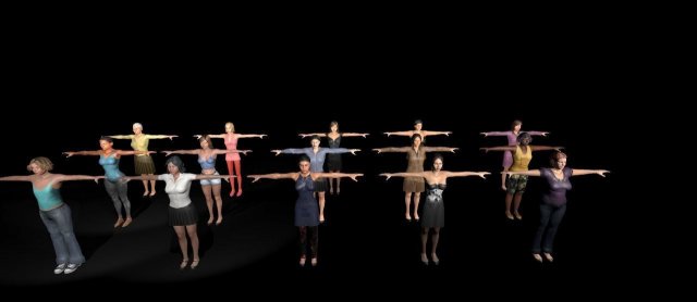 Characters Pack of 30 Models 3D 模型 .c4d .max .obj .3ds .fbx .stl .blend 