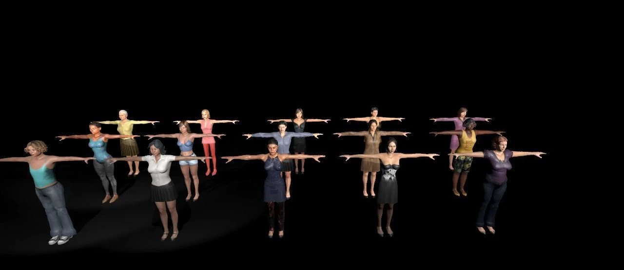 Characters Pack of 30 Models 3D Model .c4d .max .obj .3ds .fbx .stl .blend 