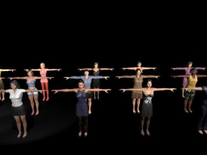 Characters Pack of 30 Models 3D मॉडल