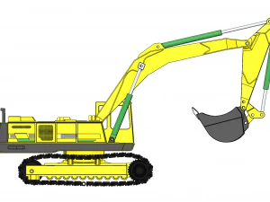 escavatore Modello 3D