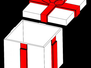 gift box Modello di stampa 3D