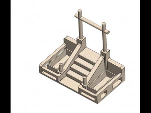 階段プランター 3Dプリントモデル