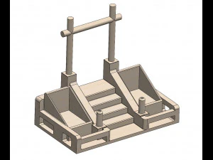 階段プランター 3Dプリントモデル