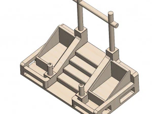 階段プランター 3Dプリントモデル