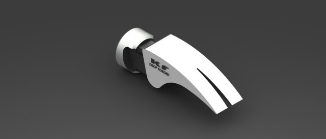 Claw hammer 400grame 3D 모델 .c4d .max .obj .3ds .fbx .stl .blend 