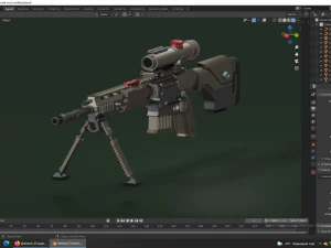 assault rifle 3D Model