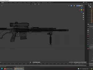 assault rifle 3D Model