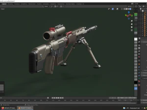 assault rifle 3D Model