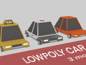 3 modelcar low-poly game ready low-poly 3D Модель