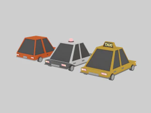 3 modelcar low-poly game ready low-poly 3D Model