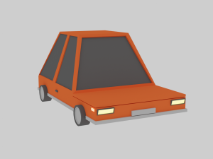 3 modelcar low-poly game ready low-poly Modello 3D