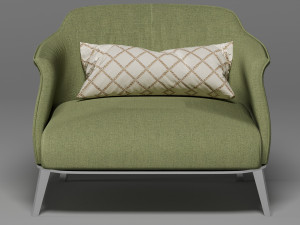 archibald gran armchair Model 3D