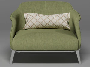 fotel Archibalda Grana Model 3D