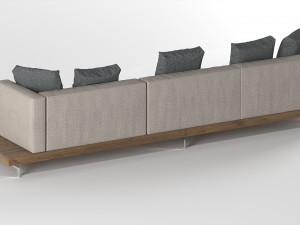 sofa from bb italia dock Modelo 3D
