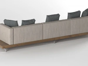 sofa z doku bb italia Model 3D