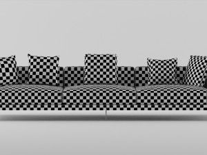 sofa from bb italia dock 3D 模型