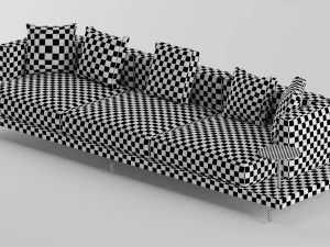 sofa from bb italia dock 3D Model