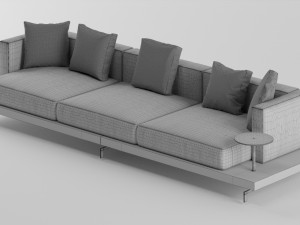 sofa from bb italia dock 3D 模型