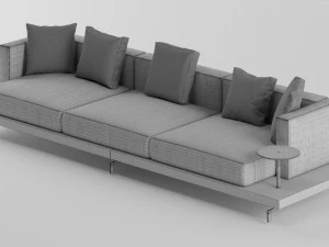 sofa from bb italia dock 3D Model