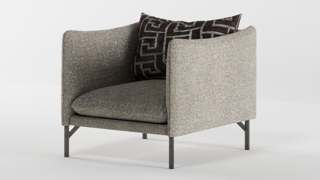 armchair luca 3D Model .c4d .max .obj .3ds .fbx .stl .blend