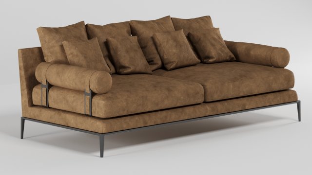 sofa on the atoll 3D 模型 .c4d .max .obj .3ds .fbx .stl .blend 