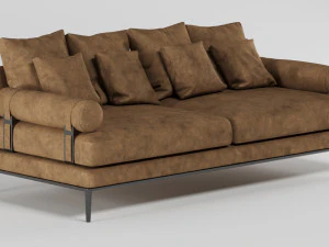 sofa na atolu Model 3D