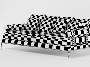 sofa on the atoll 3D 模型