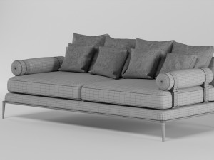 sofa on the atoll 3D 模型