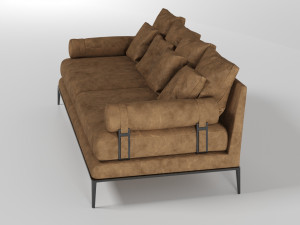 sofa on the atoll 3D 模型