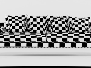 sofa on the atoll 3D 模型