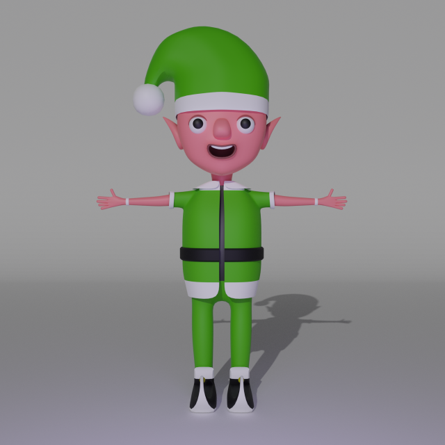 eddy the elf 3D Model .c4d .max .obj .3ds .fbx .stl .blend 