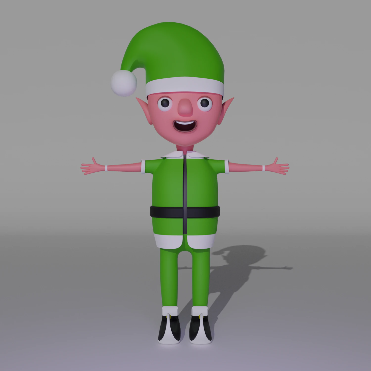 eddy the elf 3D Model .c4d .max .obj .3ds .fbx .stl .blend 