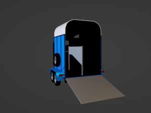 Horsebox - Horse Trailer 3D Model