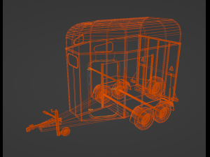 Horsebox - Horse Trailer 3D Model