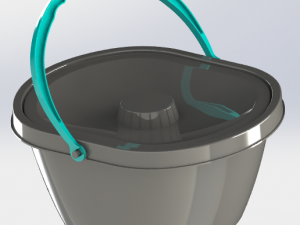 Injection mold of a baskets handle 3D Print Model