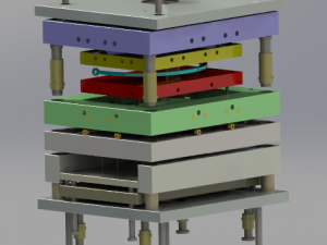 Injection mold of a baskets handle 3D Print Model