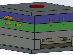 Injection mold of a baskets handle 3D Print Model