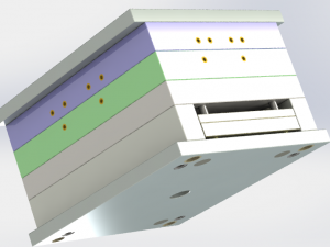 Injection mold of a baskets handle 3D Print Model
