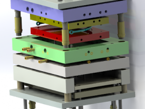 Injection mold of a baskets handle 3D Print Model
