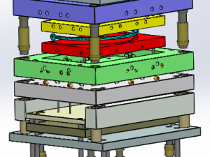 Injection mold of a baskets handle 3D Print Model