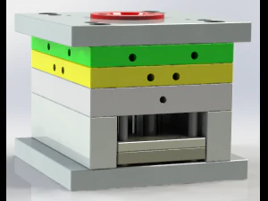 कुर्सियों में उपयोग किए जाने वाले छोटे टुकड़ों का मल्टी कैविटी इंजेक्शन मोल्ड 3D प्रिंट मॉडल