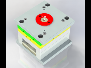 Multy cavities injection mold of small pieces used in chairs 3D Print Model
