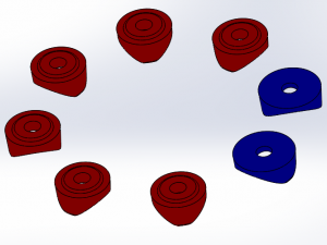 Multy cavities injection mold of small pieces used in chairs 3D Print Model
