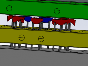 Multy cavities injection mold of small pieces used in chairs 3D Print Model