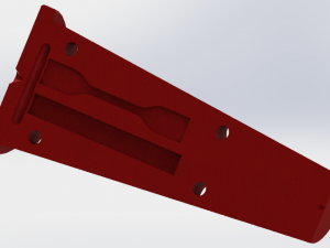 2 cavities of astm dog-bone and rectangle 3Dプリントモデル